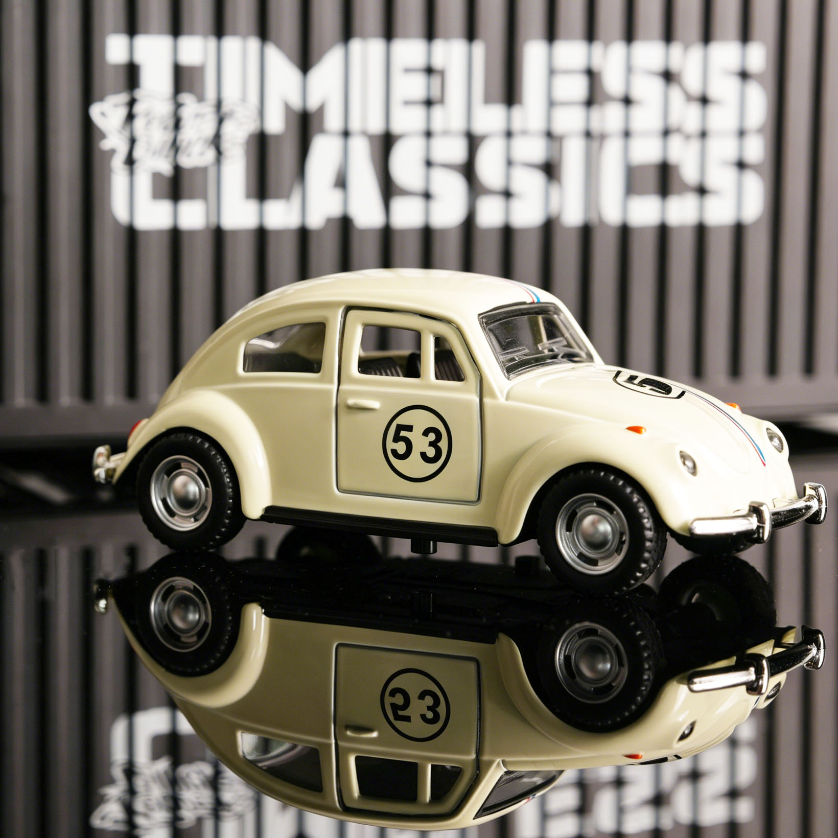 Kids Toys Young - Mobil Balap Diecast Beetle No.53 Putih