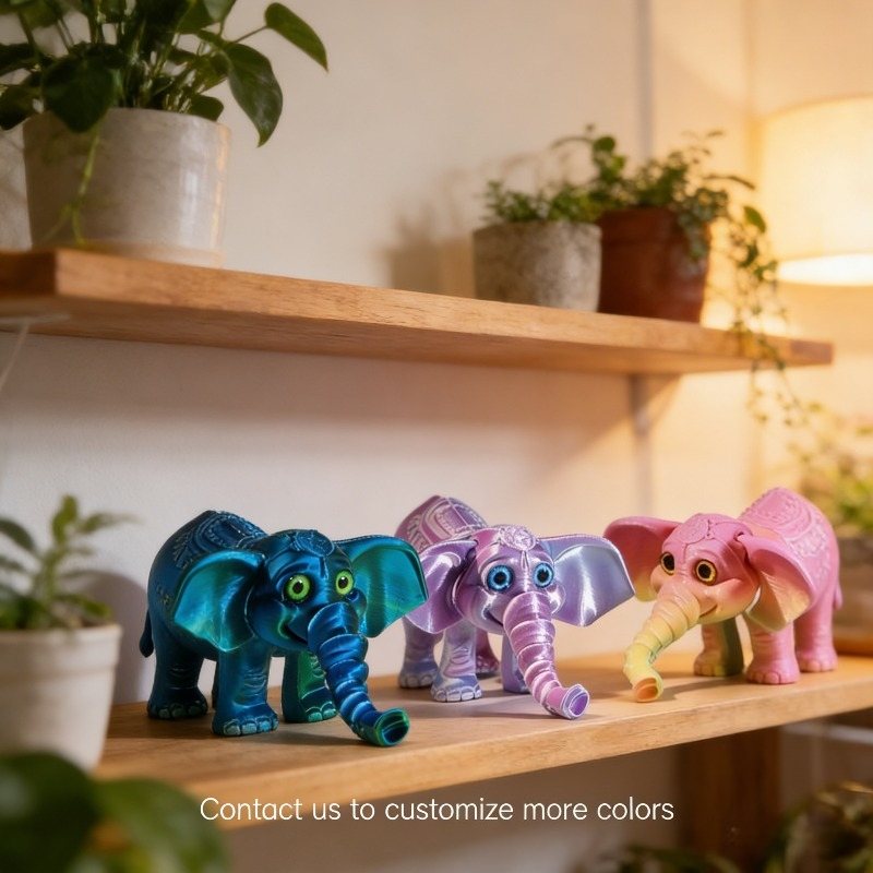 Model Gajah Cetak 3D 10CM, Fig - Kids Toys Elephant ulasan dan harga